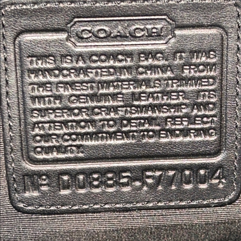 Coach Signature Hudson Laptop Black Men's Messenger Bag - Picture 12 of 16